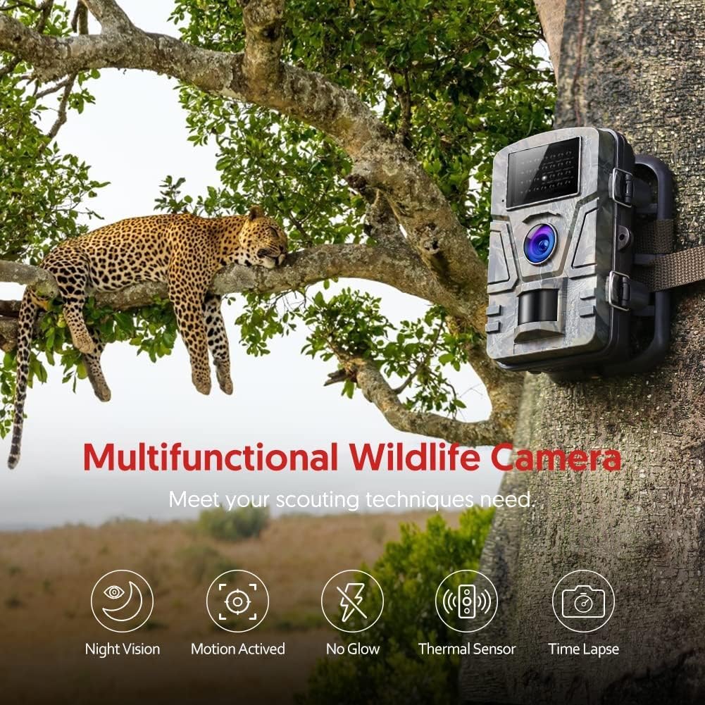 Victure HC200 Camera 16MP 1080P Wildlife Camera with 940nm Night Vision Hunting Camera with 2.4 inch LCD Game Camera with IP66 Waterproof for Garden Home Security Wildlife Surveillance