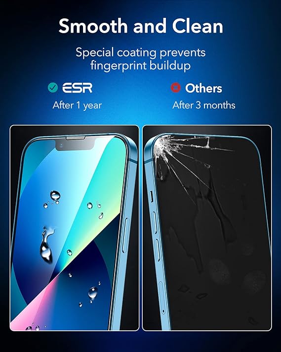 ESR Tempered-Glass Screen Protector Compatible with Phone 5.4-Inch 2021, with Easy-Installation Frame, 3-Pack