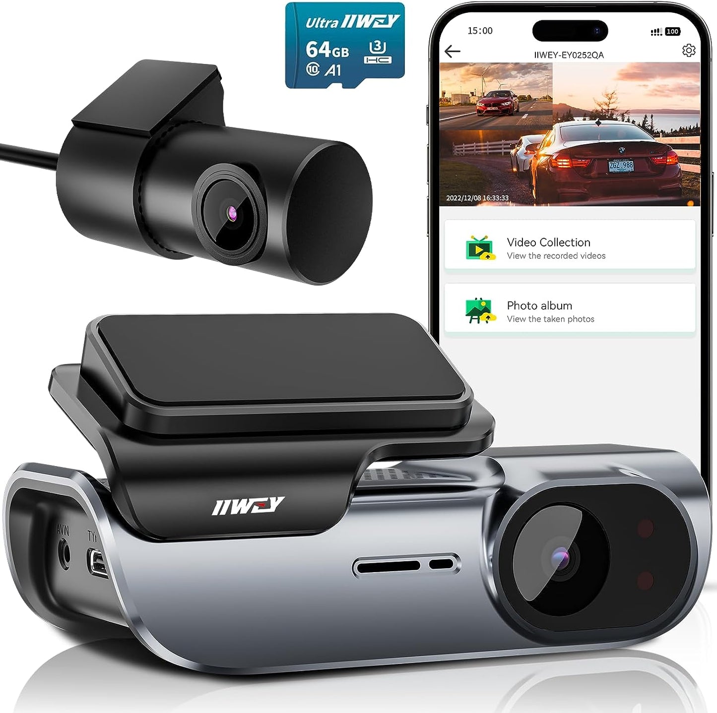 Rear Camera for SSONTONG Mode A10 Dash Cam