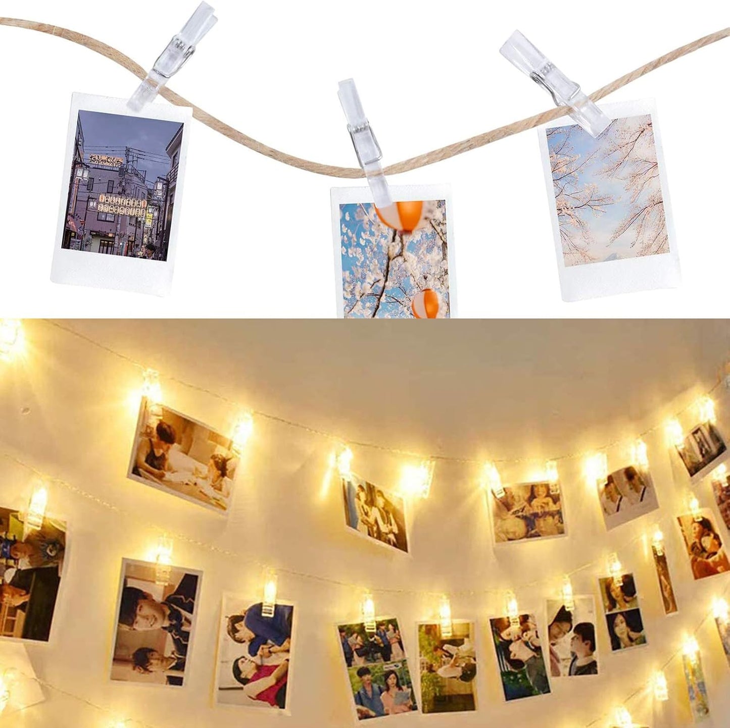 28 Pcs Mini Transparent Clips Spring Hanging Clips Clamps Plastic Clothes Line Clips Mini Paper Photos Clip Clothes Pegs