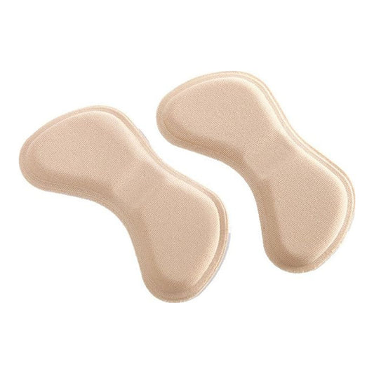 Heel Protectors for Feet – 2 Pairs Khaki Heel Grips Back of Shoe Inserts, Cushioned Self-Adhesive Heel Pads for Loose Shoes, Anti-Slip Heel Liners Prevent Blisters & Rubbing, Shoe Fillers for High Heels, Flats, Boots & Sneakers, Soft Pads for Men & Women