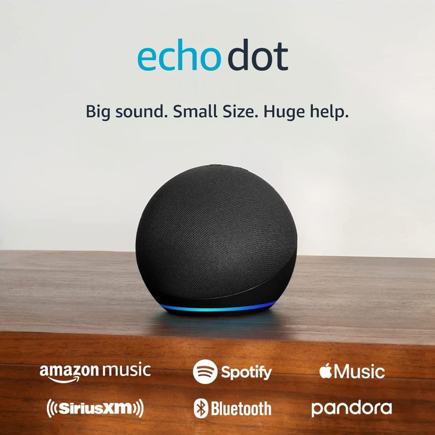 Like A New Amazon Alexa Echo Dot (5th Gen) Vibrant sounding Alexa speaker, Great for bedrooms, dining rooms and offices, (newest model) Charcoal