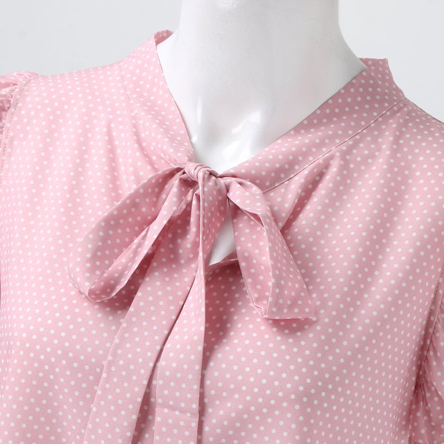 Prolriy Blouses for Women Dressy Casual Womens Sleeveless Bow Striped Summer Chiffon Shirt Top Summer Tops for Women Trendy Womens Tops Pink XXL