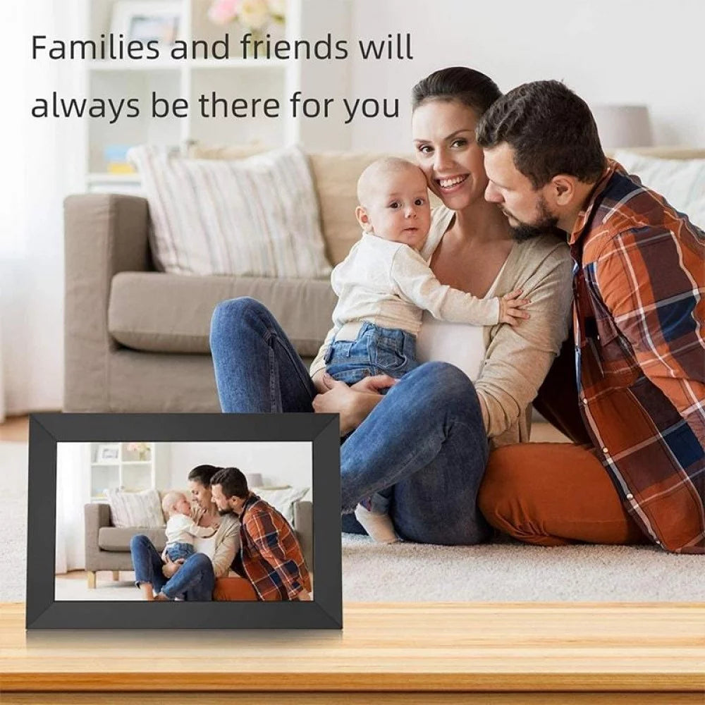 Jeemak F15 Digital Picture Frame 8.0 inch WiFi Photo Frame Gift Choice for Family/Friends Smart Frame Wireless Sync 16gb Storage