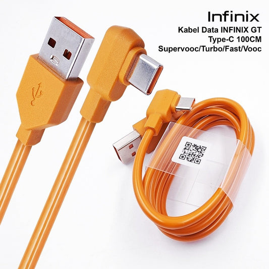 Original infinix GT 10 Pro / GT 20 Pro Type-C Charging Cable , Infinix Type C Fast Charging Cable 45W ,Infinix Type C Cable L Shape Cable Gaming Cable 33W,Usb To type C Cable For Infinix GT 10 Pro 11 11s Zero 8 8i X Hot 2 Note11 Pro Note 12