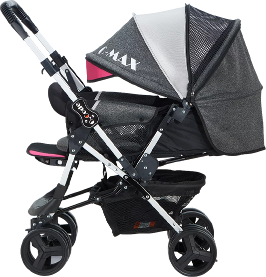C-Max 9-Series Baby Stroller & Pram – Best Stroller for Newborns & Toddlers in Pakistan | Pink, Green, Yellow