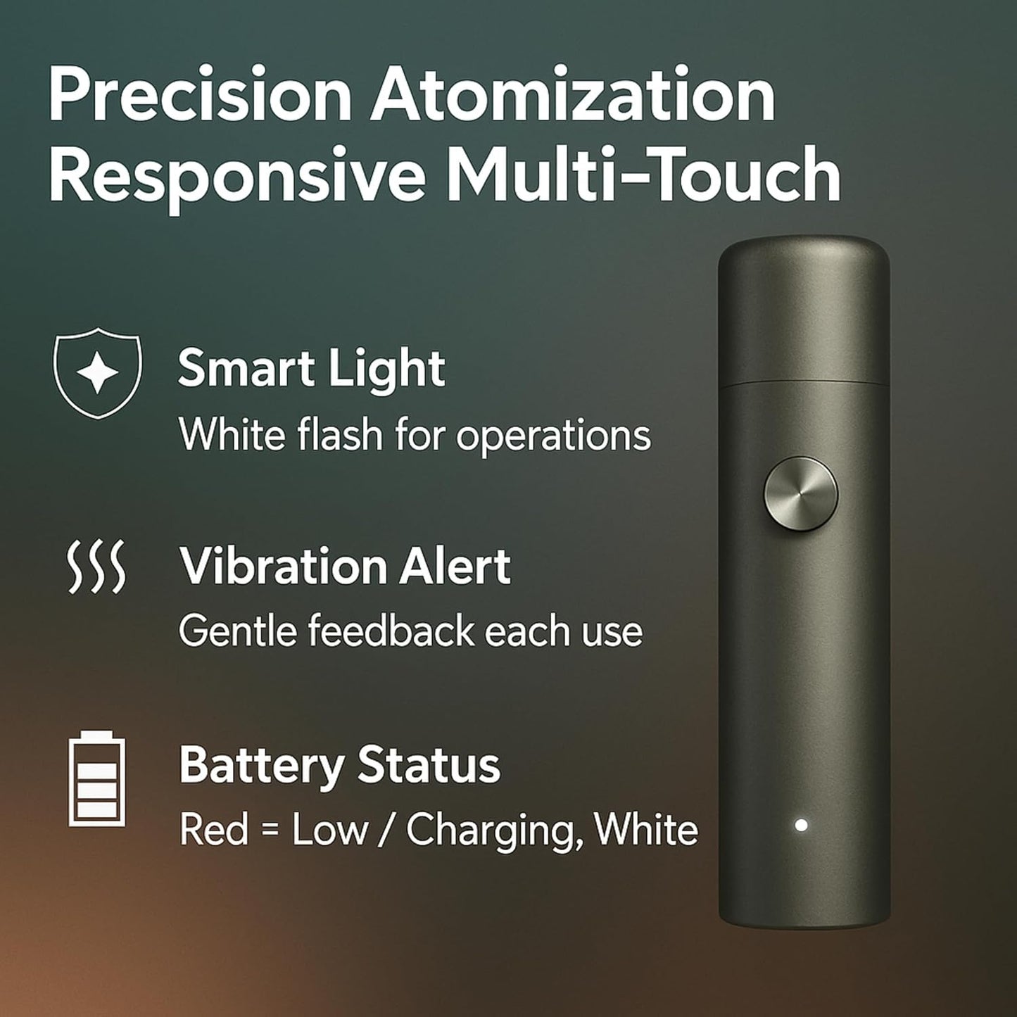 ZDEER PW13 Electric Cool Breath Spray, Probiotic Mouth Spray, Oral Spray Alcohol-Free for Fresh Breath & Dry Mouth,Rechargeable, 4 Flavor Cartridges, Travel Size, Ideal for Dating Office Daily Use