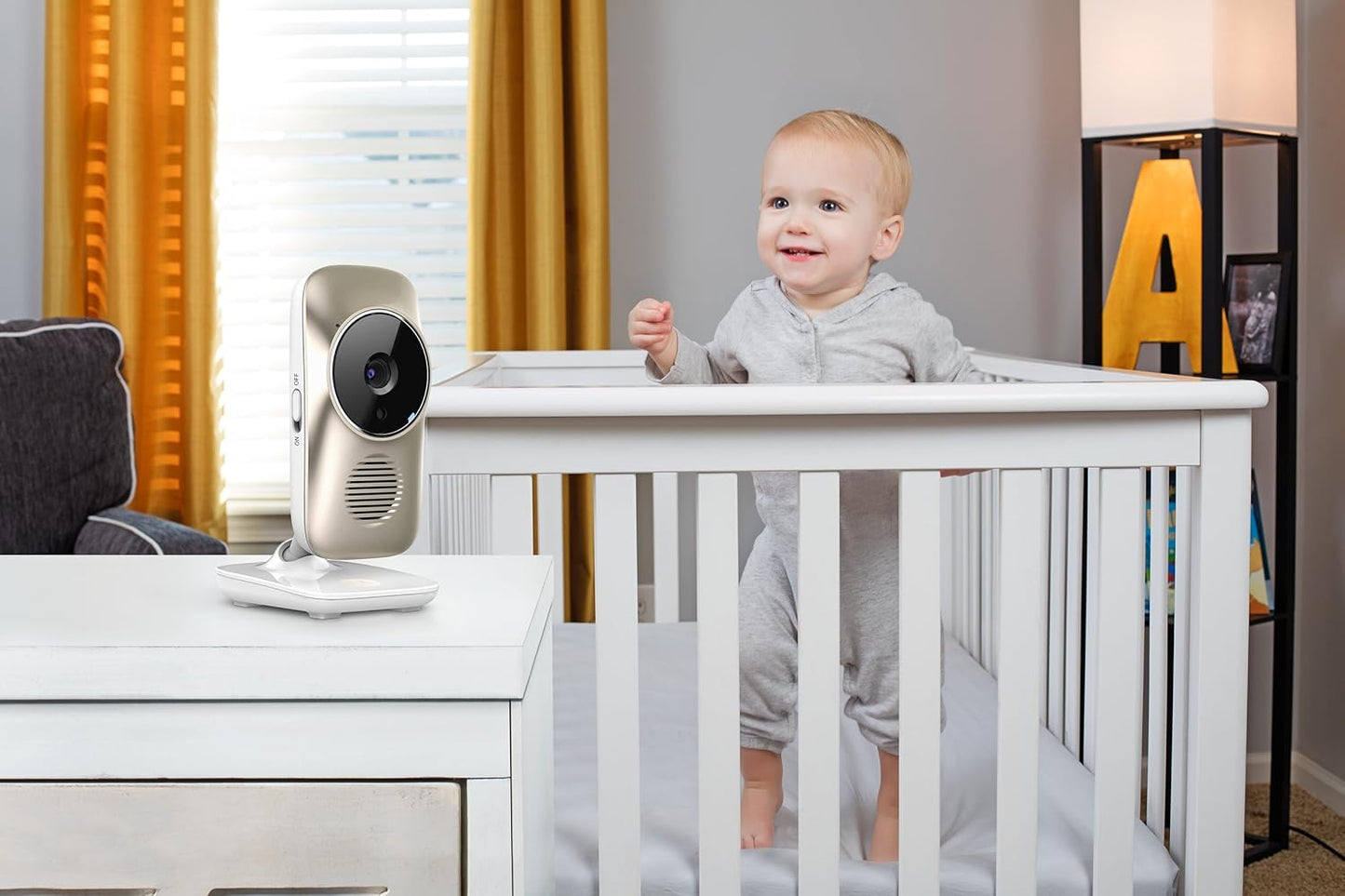 Motorola MBP845  5" Video Baby Monitor with Wi-Fi Viewing, 2 Cameras, Digital Zoom, Two-Way Audio, and Room Temperature Display