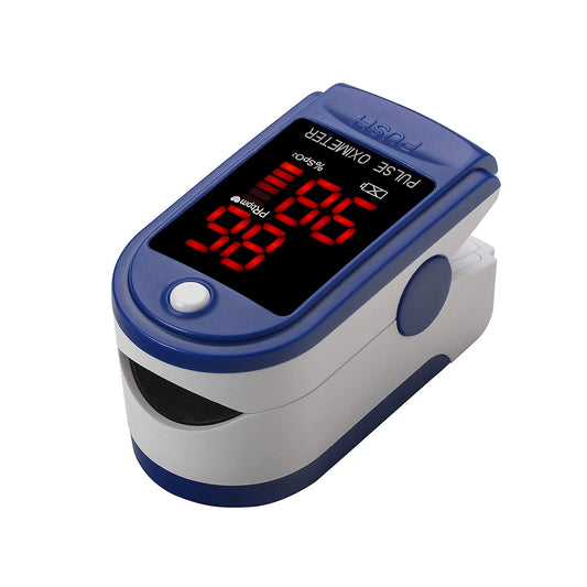 Finger Tip Pulse Oximeter - Blood Oxygen Saturation (SpO2) and Pulse Rate Monitor