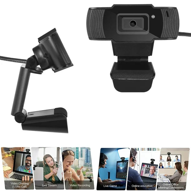 1080P Web Camera Laptop Computer USB Driver-free Webcam with Mic for Teleconferencing Live Streaming