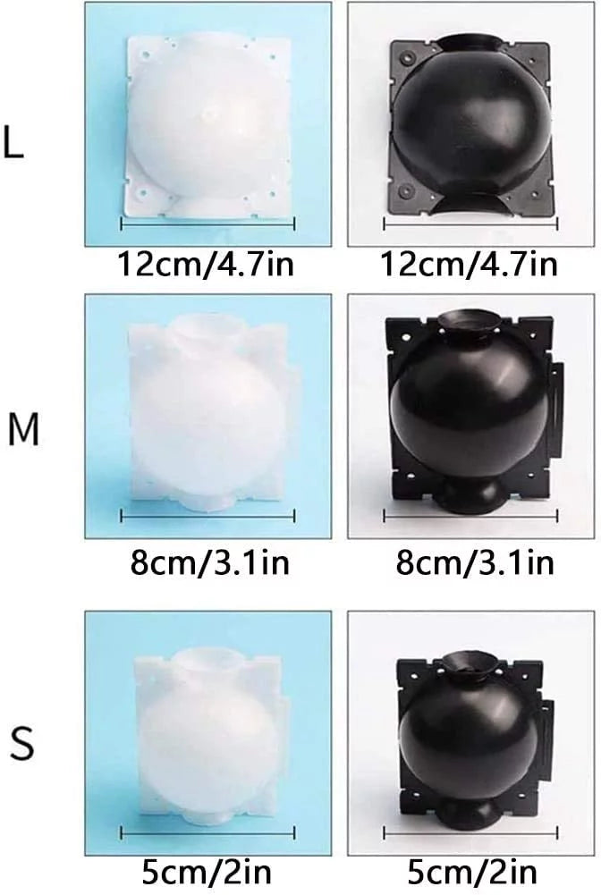 3Sizes 6pcs Plant Root Growing Box, Reusable Plant Rooting Device, High-Pressure Propagation Ball Rooter Box Grafting Botany Root Controller for Plants Asexual Reproduction 3Sizes