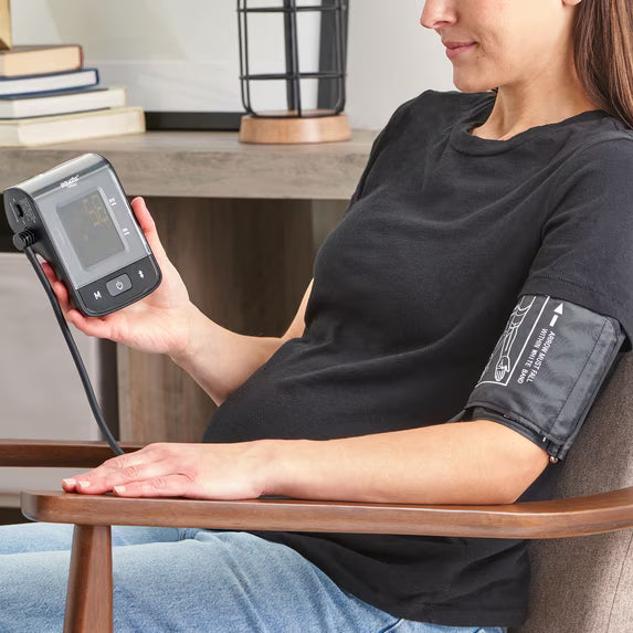 Equate Premium Upper Arm Blood Pressure Monitor and Wide Range Arm Cuff with Bluetooth Wireless Technology, Voice Readout Technology and Irregular Hearbeat Detection