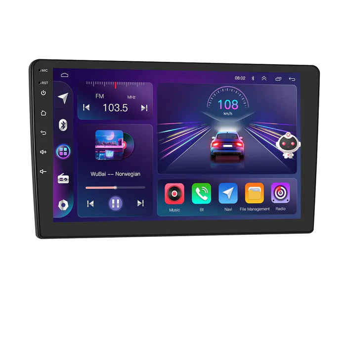 IPS 2.5D 9''Android 13 Car Radio Stereo, 8-core, 6+128GB, with Apple CarPlay & Android Auto&Mirror Link, Support Rear View Camera & Dash Cam Input&Steering Wheel Control