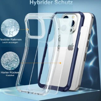 AOUIA Crystal Clear Case for iPhone 13 Pro, [Anti-Yellowing Protection] [Scratch-Resistant] [Shockproof Thin Mobile Phone Case] [Transparent Case], Compatible with iPhone 13 Pro Case 6.1 Inch