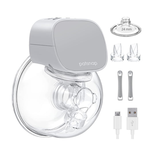 Patsnap S9 Breast Pump, Wearable Hands Free Electric Breast Pumps, Portable Rechargeable Breastfeeding Pump With 2 Mode & 5 Levels, Super Quiet & Leak Proof Milk, 180ml Milk Collector, 24mm Flange.