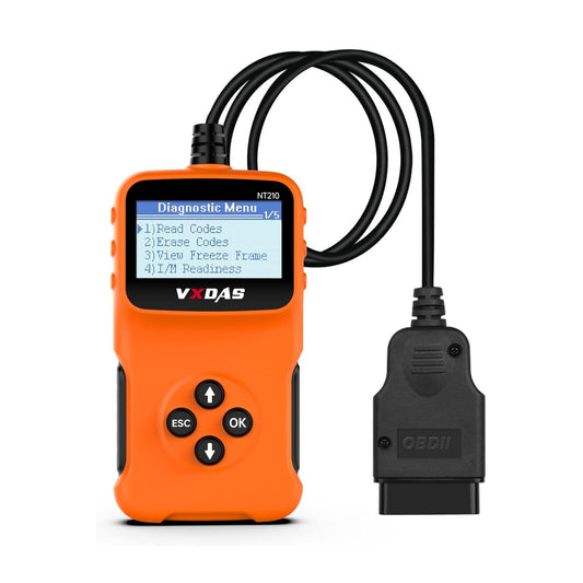 VXDAS OBD2 Scanner, NT210 Enhanced OBD II Auto Code Reader Check Engine Light CAN Car Diagnostic Scan Tool 2023