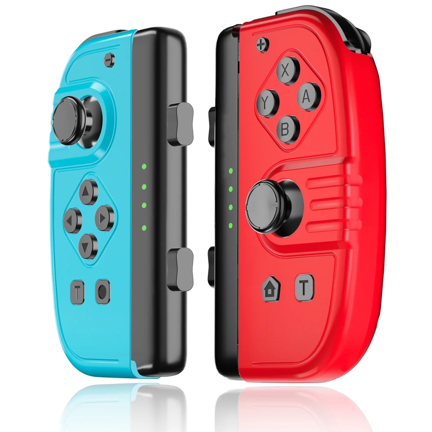 Switch Controller for Joycon, with Fitness Ring Function, Left and Right Switch Joypads Support/Turbo/Reset/Calibration/ Dual Vibration/Wake-up Function/Motion Control