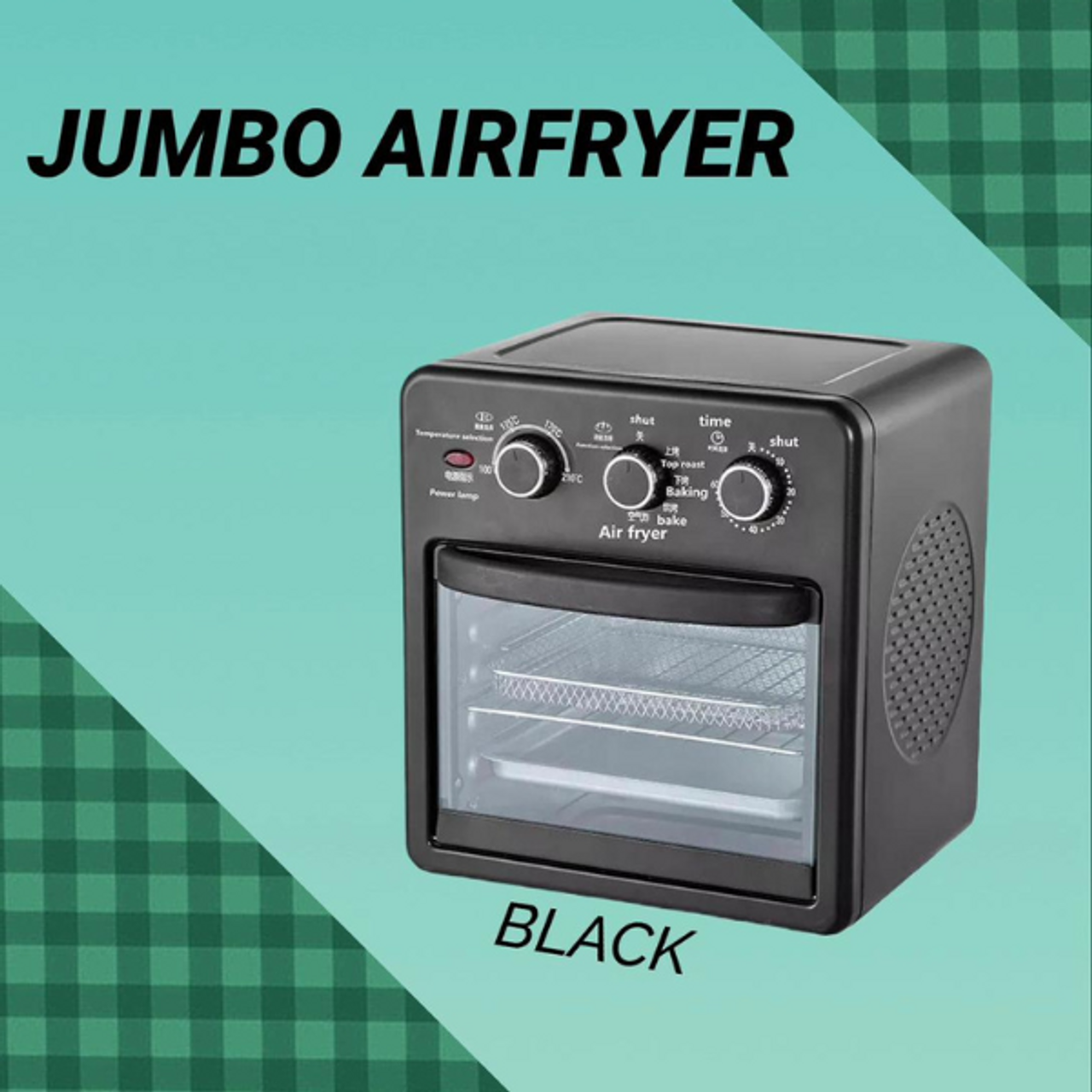 Air fryer Large Capacity on sale Cooking Support Timing Insulation 22L K2201 [Ready Stock] COD Air fryer with oven