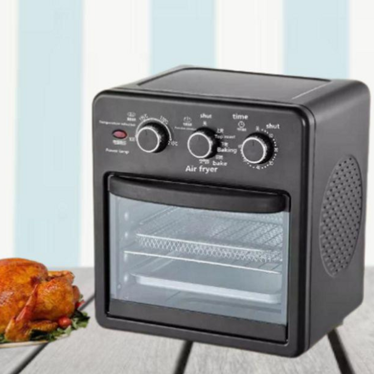 Air fryer Large Capacity on sale Cooking Support Timing Insulation 22L K2201 [Ready Stock] COD Air fryer with oven