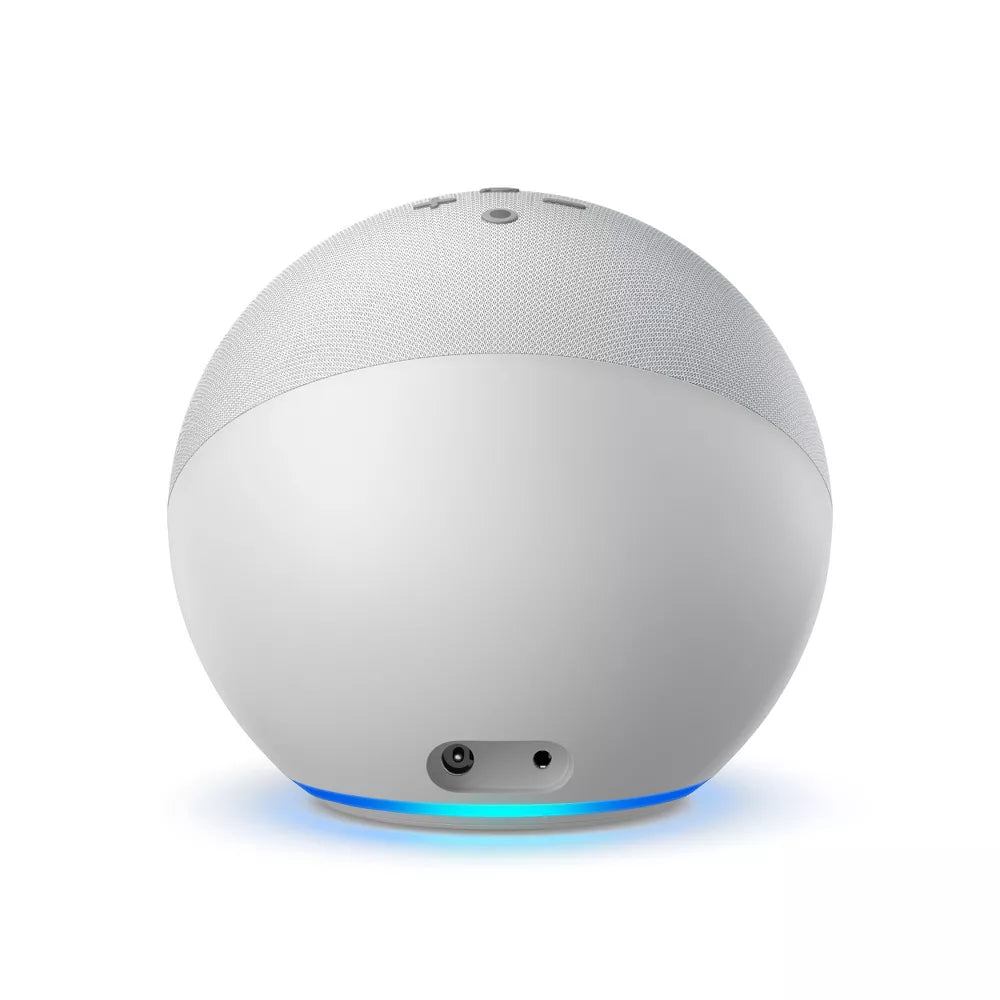 Amazon Alexa Echo Dot (4th Gen) Vibrant sounding Alexa speaker, Great for bedrooms, dining rooms and offices, (newest model) Glacier White