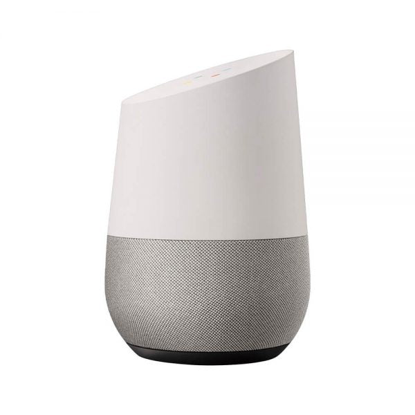 Google Home - Smart Speaker & Google Assistant, Light Grey & White With Original Charger