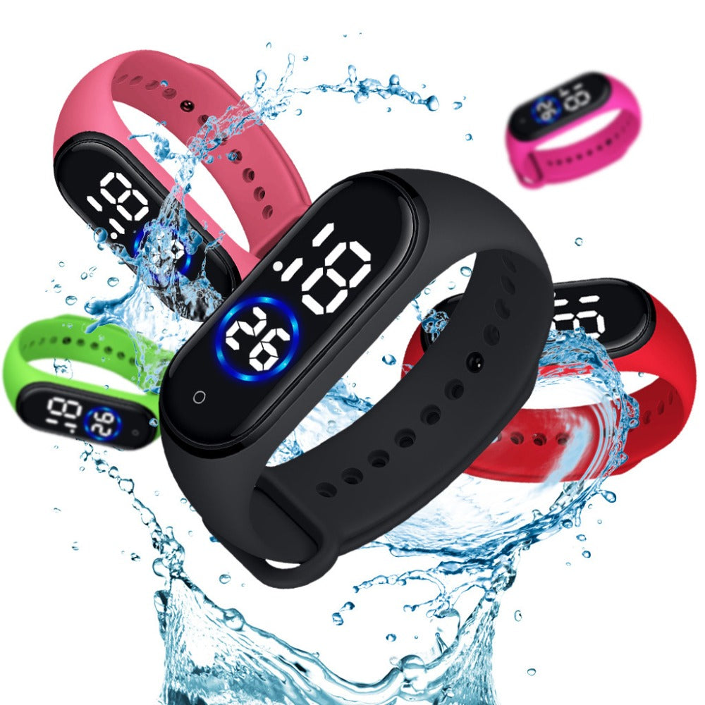 Digital LED Sports Watch Unisex Silicone Band Sport Electronic Wrist Watches Fashion Men Women Watches Smart