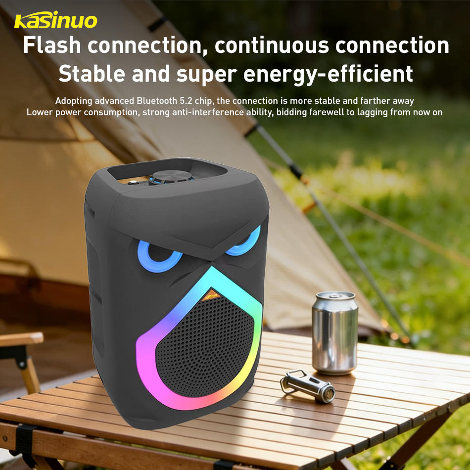 Portable DJ Bluetooth RGB Speaker with Wireless Microphone – 1800mAh Rechargeable Battery, 20M Mic Range, Voice Changer Deep Bass, Karaoke Party Speaker