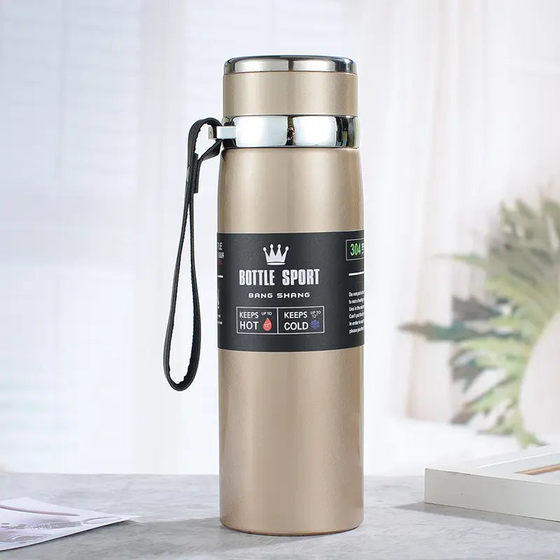 1000ml Thermos Bottle Water Bottle Double Stainless Steel Vacuum Flask Travel Office Fitness Thermos Water Bottles Drinkware