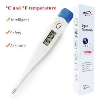 HK-901 | Digital Thermometer | Accurate, Fast, Easy to Read Digital Body Thermometers Adult Medical Digital LCD Temporal Thermometer Oral, Rectal, Underarm Thermometer Waterproof Basal Thermometer for Adults, Baby or Kids or Pets