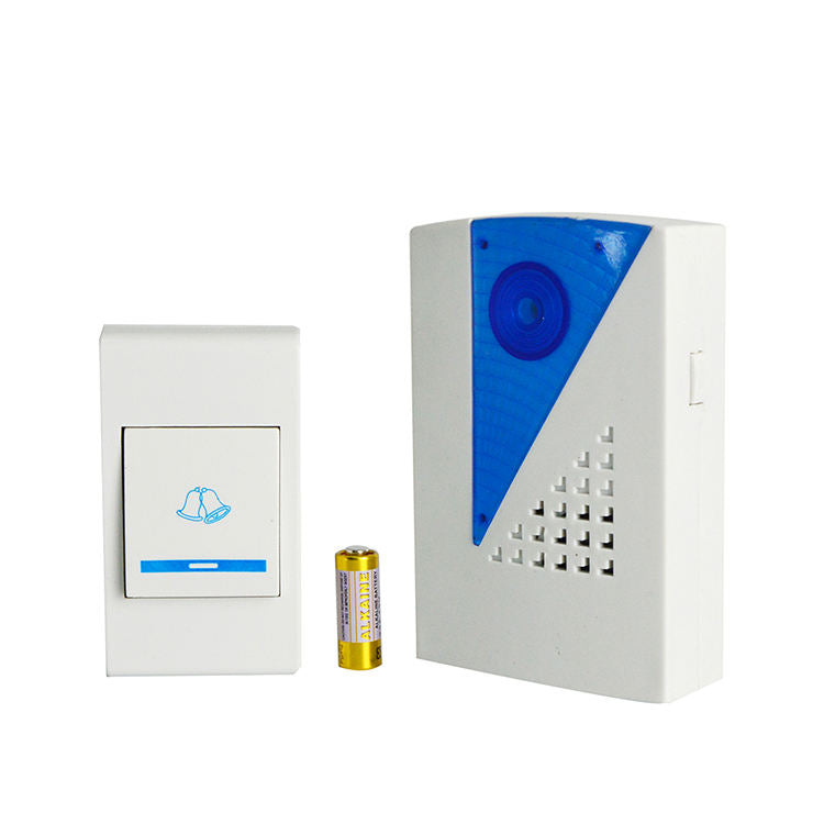 NWZ NZ-185 Mini Doorbell Door Chime Kit with 18 Ringtones Receiver Transmitter Wireless Doorbell with up to 30M Wireless Range Battery Operated for School Home Office Hotel