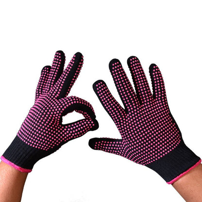 Newest 300 Centigrade Heat Resistant BBQ Gloves Cotton Silicone Non-Slip Hair Styling Work Gloves Wholesale