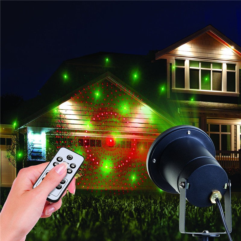 projector christmas Light Outdoor/ Indoor 8 Patterns Gobos Laser Light For Landscape Garden Yard Lawn Home House Seasonal Decor