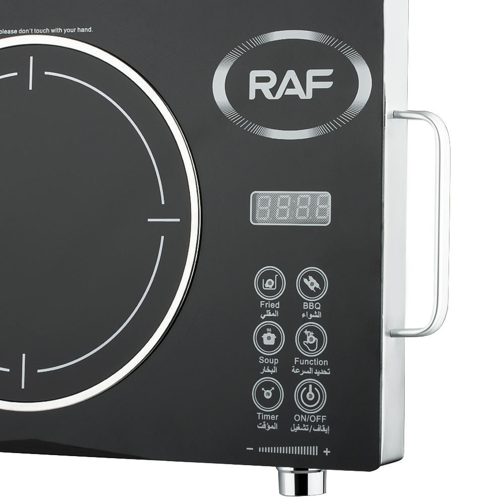 RAF 3500W Single Infrared Cooker Hot Plate for Cooking, with Adjustable Temperature & Stay Cool Handles, Suitable for Office/Home/Camp Use, Compatible for All Cookwares