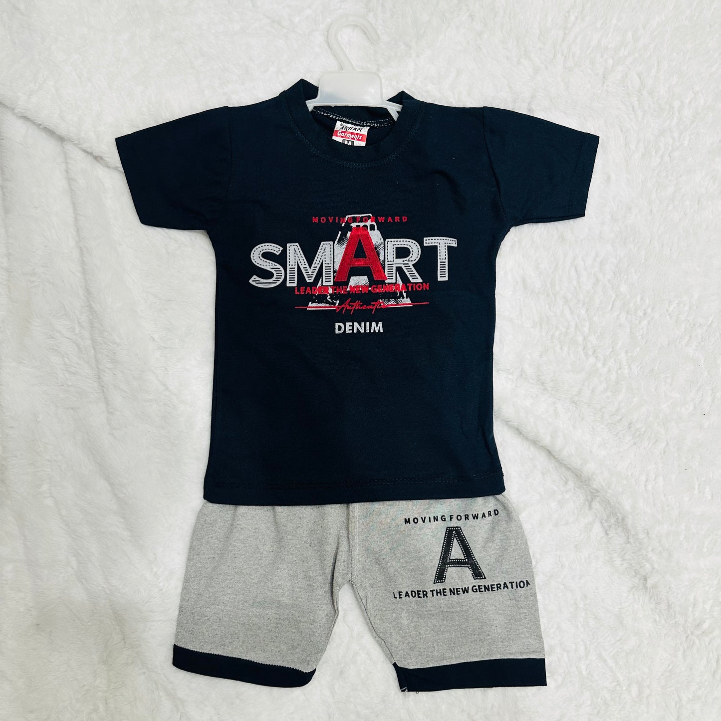 Minime Summer Boys Half Sleeves 2 Piece Suit