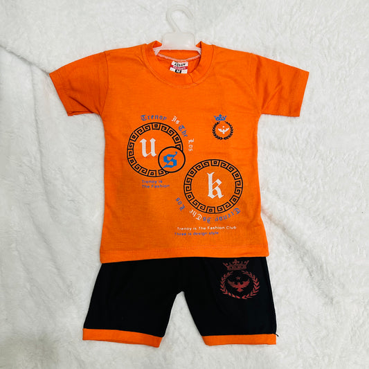 Minime Summer Boys Half Sleeves 2 Piece Suit