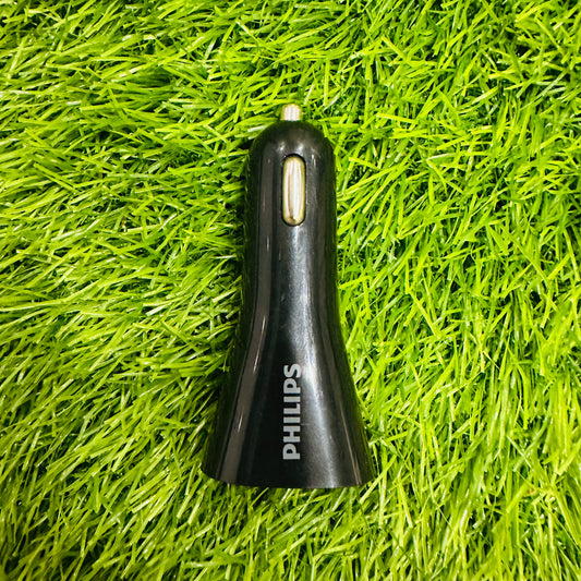 PHILIPS Car charger 2.4A – 18W Universal USB Fast Charging Option 5V/12V/24V Auto Convert