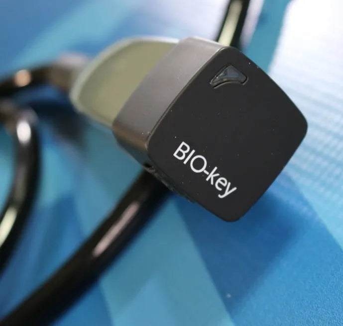 Bio Key Smart Bluetooth App Wire Lock Ride The Electric Revolution Bluetooth Lock for Bicycle/Bike | Rechargeable Battery Operated Bicycle Lock Steel Cable Ip54 Water Resistant Stores Upto 20 Fingerprints