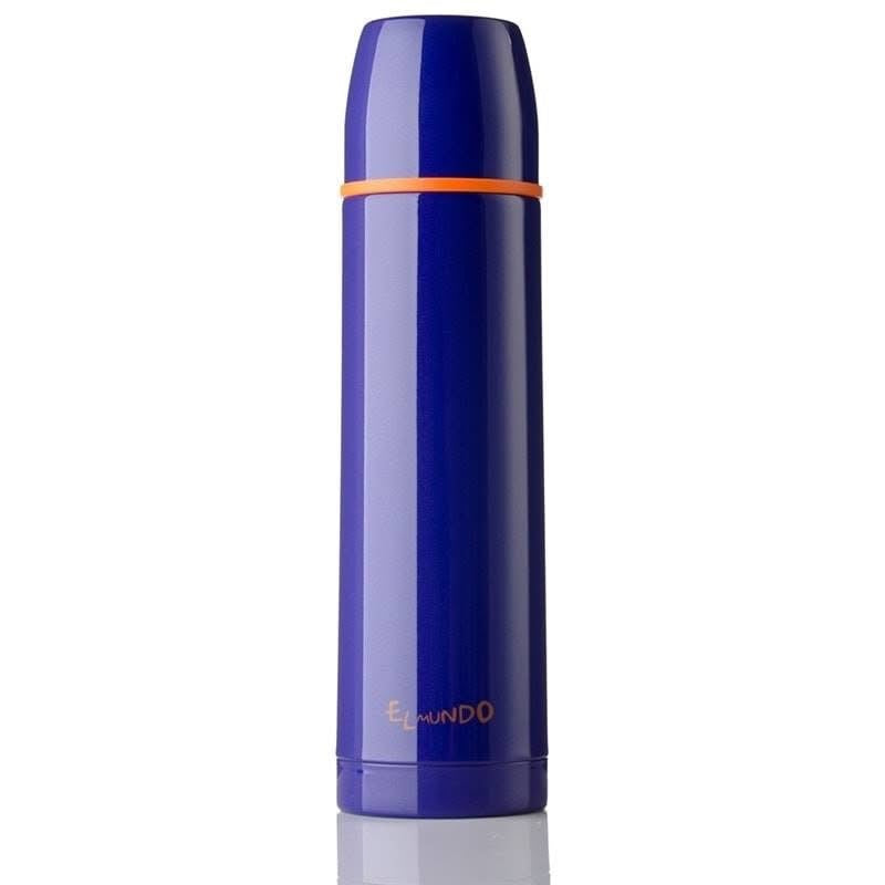 High Grade Vacuum Flask 350ml Hot and Cold Water Bottle with Push-Down Lid Double Walled Stainless Steel Bottle for Travel, Home, Office, School, Picnic, Steel Thermos 0.35L