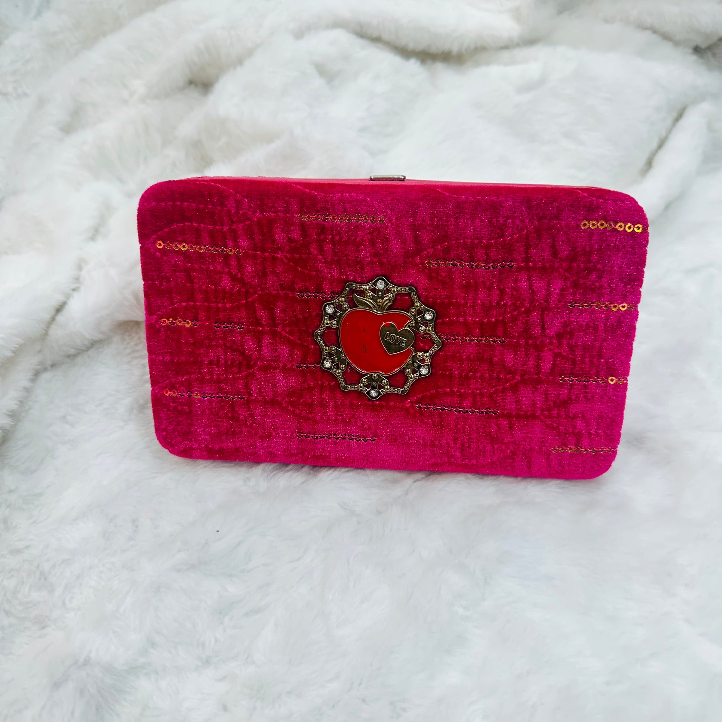 Clutch for Girls – Stylish Sequins  Elegant Bridal Party Handbag | Wedding & Festive Evening Purse With Mobile holder