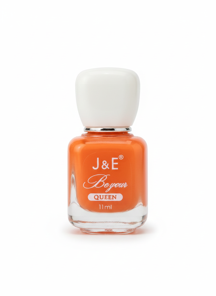 J&E Water-Based Nail Polish – Non-Toxic, Peel-Off Formula, Quick-Dry, Odor-Free, Safe for Kids & Adults, Long-Lasting Shine, Easy Removal Without Acetone