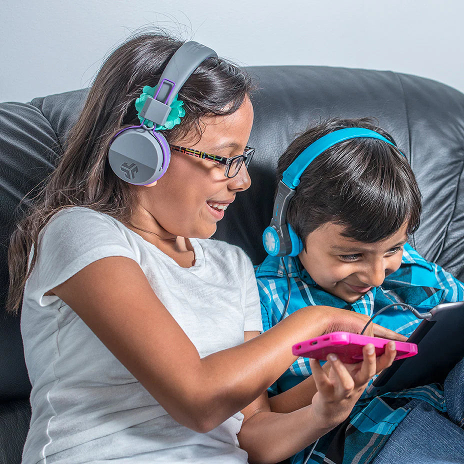 JLab JBuddies Studio Kids Headphones Wireless - Bluetooth Headphones Kids for Boys & Girls, Volume Limited Childrens Earphones with Mic, 24+ Hr Playtime, Noise Isolation, Sharing & Wired Mode