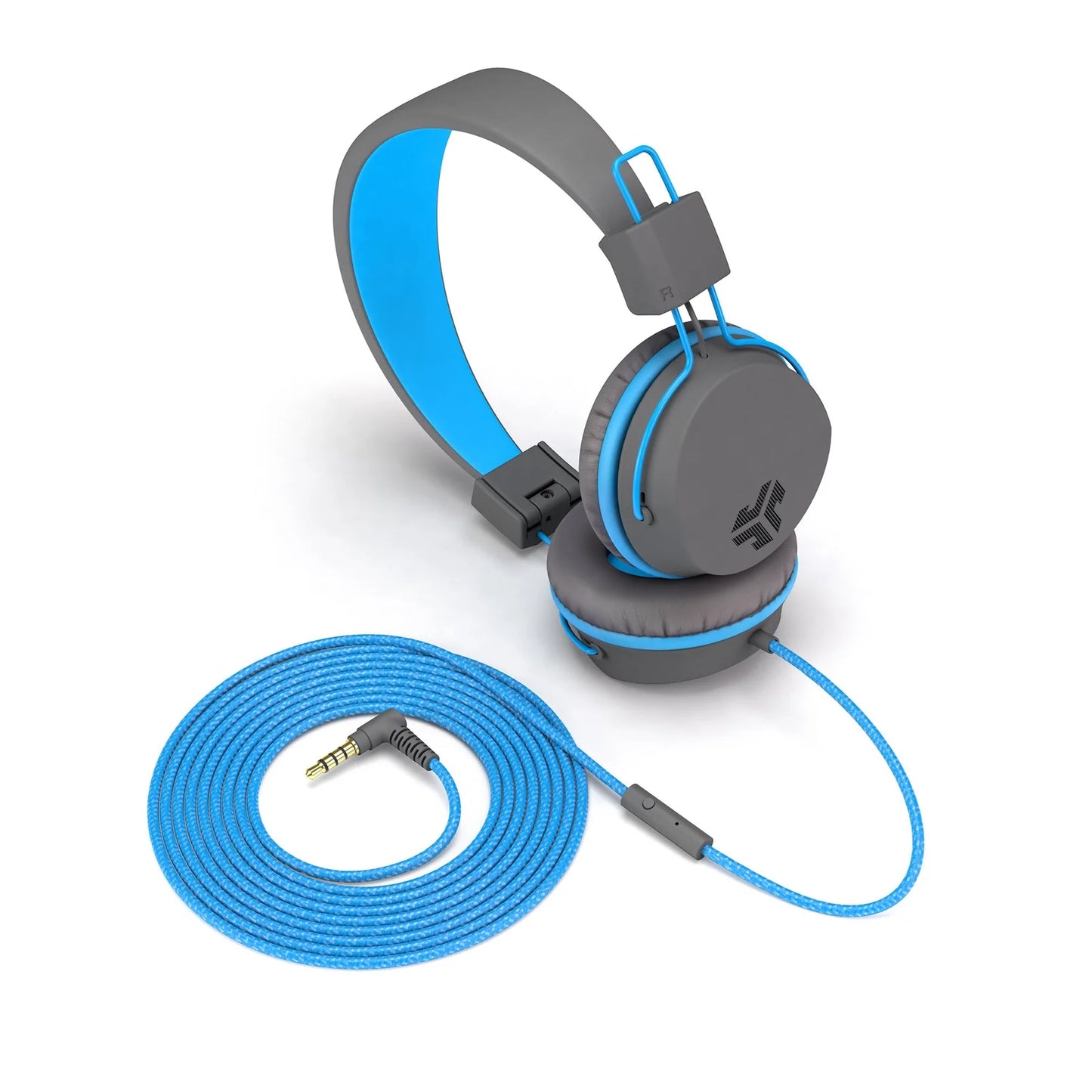 JLab JBuddies Studio On-Ear Kids Wired Headphones, Toddler Headphones, Kid Safe, Studio Volume Safe, Volume Limiter, Folding, Adjustable, Noise Isolation, with Mic