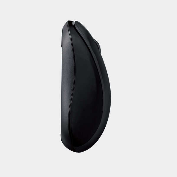 Elecom M-BY11BRSKBK Wireless Mouse, Bluetooth Mouse, Silent, 3 Buttons, Antibacterial, Black
