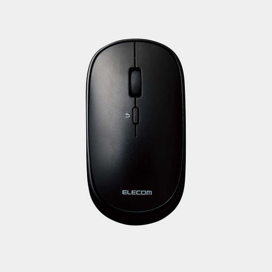 Elecom M-TM10BBBK/EC Bluetooth Slint Wireless Mouse, Thin, Silent, 4 Buttons, Presentation Mode Function, Compatible with Windows, Mac, Android, IOS iPadOS, FireOS (Black)