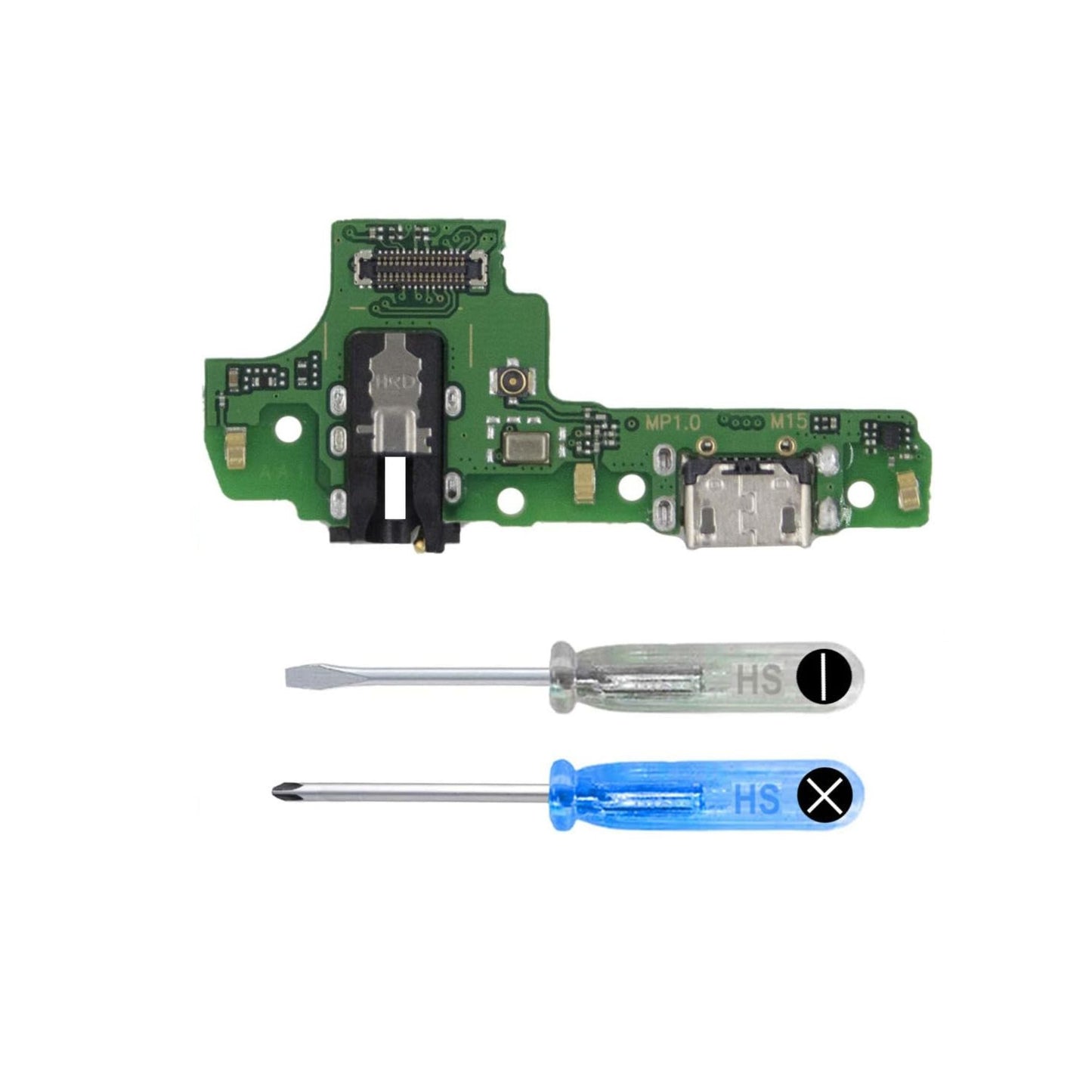 MMOBIEL Dock Connector Compatible with Samsung Galaxy A10s 2019 - Charging Port - Headphone Port/Microphone Replacement - Micro USB - Incl. Screwdrivers