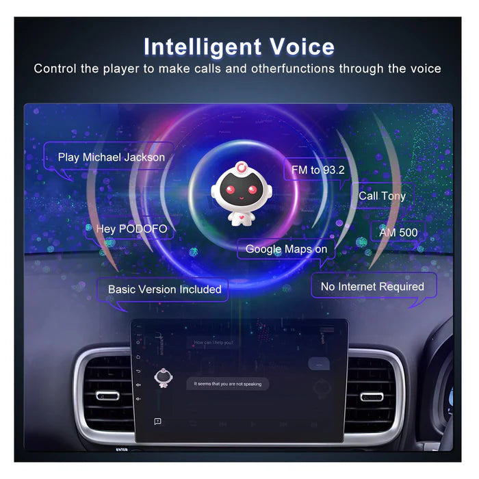 IPS 2.5D 9''Android 13 Car Radio Stereo, 8-core, 6+128GB, with Apple CarPlay & Android Auto&Mirror Link, Support Rear View Camera & Dash Cam Input&Steering Wheel Control