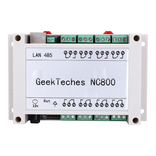 AC 10A 8-Channel Ethernet RJ45 Relay Remote Control Board Module TCP/IP Remote Controller Relay Switch with Case(White)