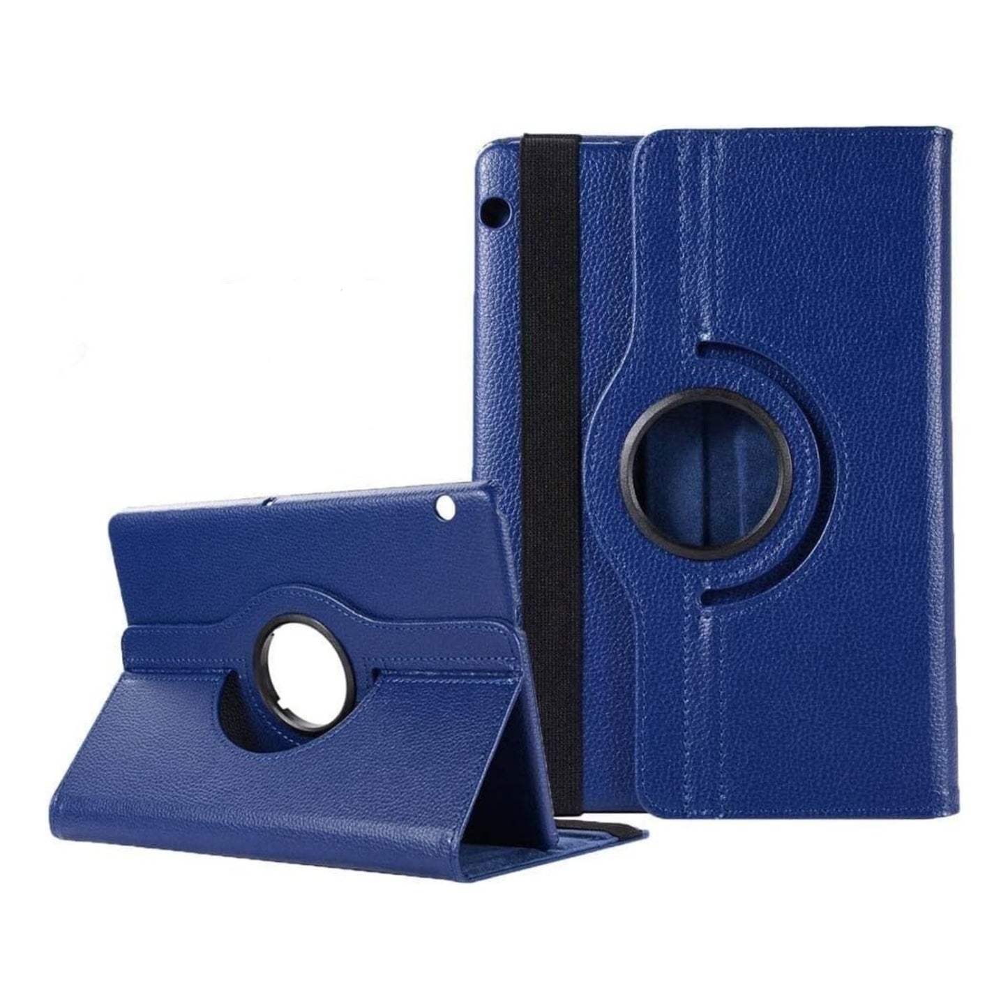 360 Rotating Case Compatible with Huawei Mediapad T5 10 AGS2-W09/W19 AGS2-L09/L03 T3 10 AGS-W09/L09 /L03 Tablet Case (Color : Dark Blue, Size : T5 10 AGS2-W19)