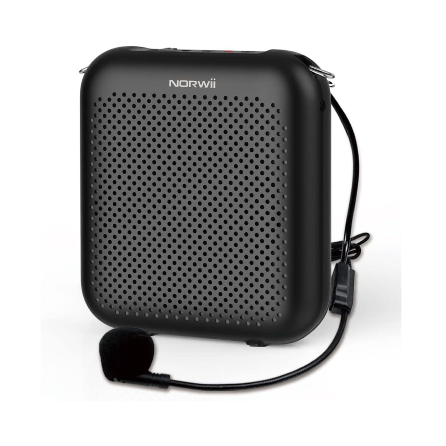 NORWII S358 Portable 4000mAh Rechargeable Voice Amplifier with Wired Microphone Headset & Waistband, Personal Microphone and Speaker for Teachers Tour Guides ect. (Black)