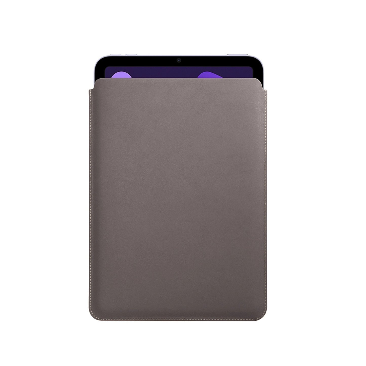 LUCRIN Smooth Leather Protective case for iPad mini 7 (Light Taupe)